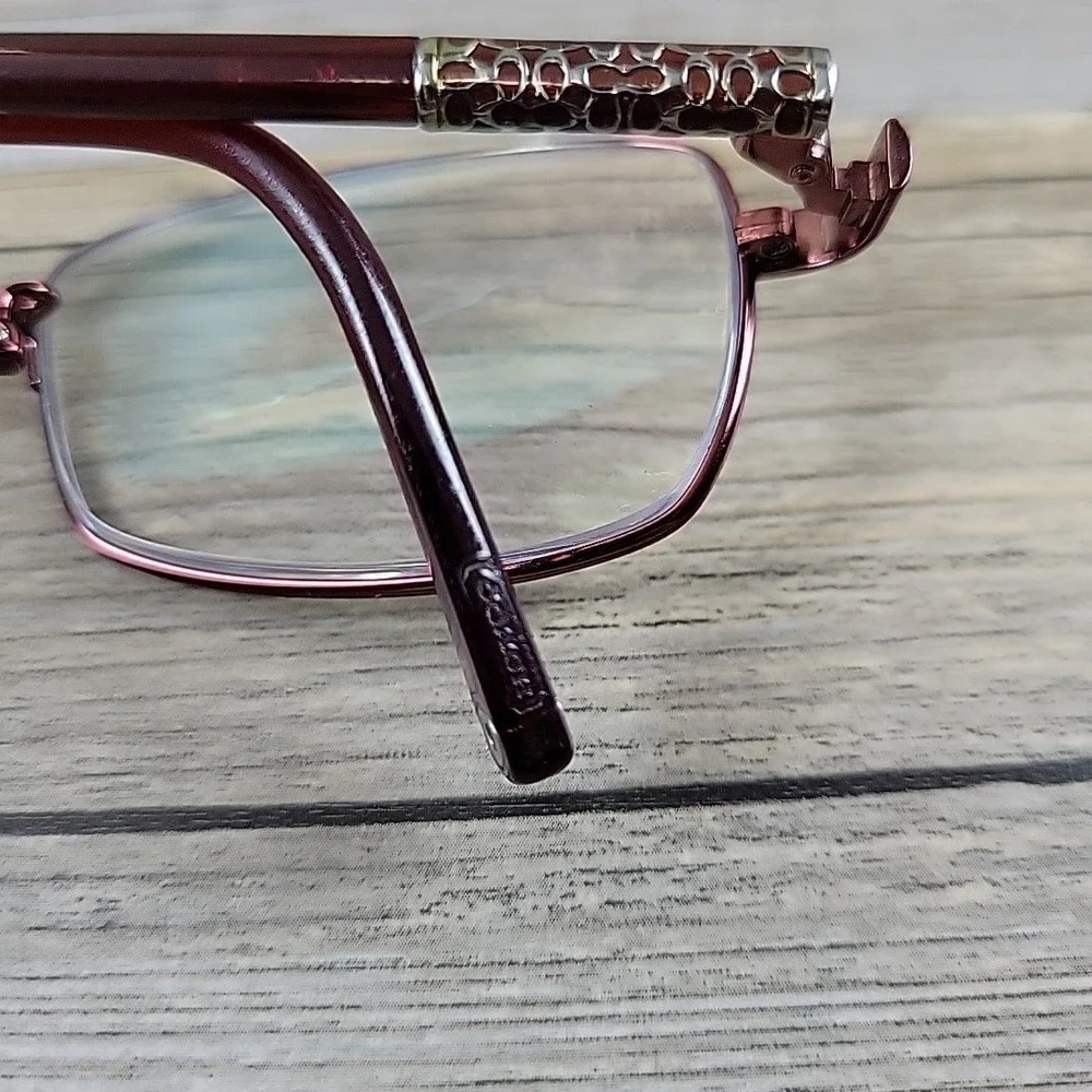 Coach Eyeglasses FRAMES ONLY‎ Womens Red Gertie 242 Bordeaux 53-16-135